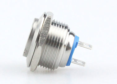 IP65 19mm Metal Push Button Switch , Micro Momentary Push Button Switch High Head